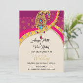 Faire-part de mariage hindoue indienne (Debout devant)