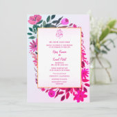 Faire-part de mariage hindoue indienne avec image (Debout devant)