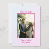 Faire-part de mariage hindoue indienne avec image (Dos)