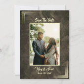 Faire-part de mariage hindoue indienne avec image (Dos)