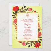 Faire-part de mariage hindoue indienne avec image  (Devant)