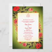 Faire-part de mariage hindoue indienne avec image  (Devant)