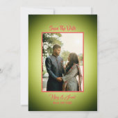 Faire-part de mariage hindoue indienne avec image  (Dos)