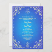 Faire-part de mariage hindoue indienne avec image  (Devant)