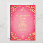 Faire-part de mariage hindoue indienne avec image  (Devant)