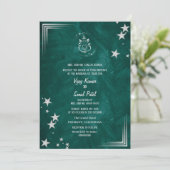 Faire-part de mariage hindoue indienne avec image  (Debout devant)