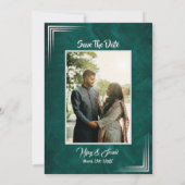 Faire-part de mariage hindoue indienne avec image  (Dos)