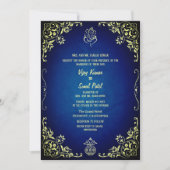 Faire-part de mariage hindoue indienne avec image  (Devant)