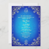 Faire-part de mariage hindoue indienne avec image  (Devant)