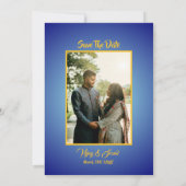 Faire-part de mariage hindoue indienne avec image  (Dos)