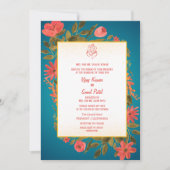 Faire-part de mariage hindoue indienne avec image (Devant)