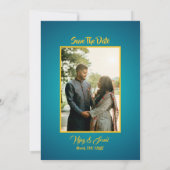 Faire-part de mariage hindoue indienne avec image (Dos)