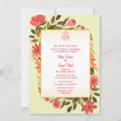 Faire-part de mariage hindoue indienne avec image  (Devant)