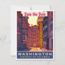 Faire-part de mariage historique à Washington DC
