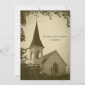 Faire-part de mariage historique de l'île Mackinac (Dos)