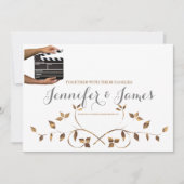 Faire-part de mariage Hollywood Clapper personnali (Devant)