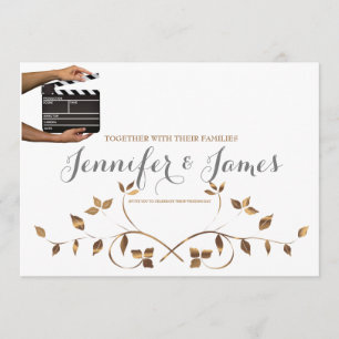 Faire-part de mariage Hollywood Clapper personnali