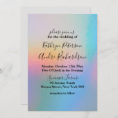 Faire-part de mariage holographique (Devant / Derrière)