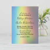 Faire-part de mariage holographique (Debout devant)