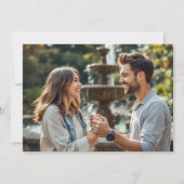 Faire-part de mariage horizontal 3BF Mod Photo & C (Dos)