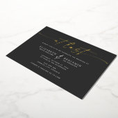 Faire-Part de Mariage Horizontal en Feuille d'Alum (Rotation)