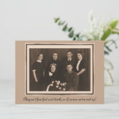 Faire-part de mariage humour drôle de texte person (Debout devant)