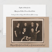 Faire-part de mariage humour drôle de texte person (Devant / Derrière)