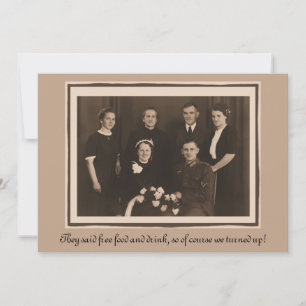 Faire-part de mariage humour drôle de texte person