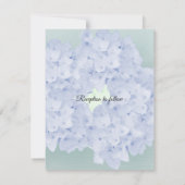 Faire-part de mariage Hydrangea à peine bleue (Dos)