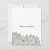 Faire-part de mariage Hydrangea blanc (Dos)