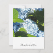 Faire-part de mariage Hydrangea Bleu (Dos)