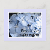 Faire-part de mariage Hydrangea Bleu Bébé (Devant)