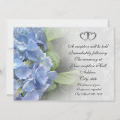 Faire-part de mariage Hydrangea et dentelle (Dos)