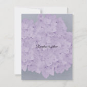 Faire-part de mariage Hydrangea lavande (Dos)