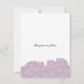Faire-part de mariage Hydrangea rose poudré (Dos)