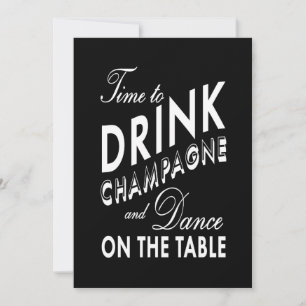 Faire-part de mariage - Il est temps de boire du c