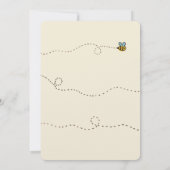 Faire-part de mariage illustré de bourdon (Dos)
