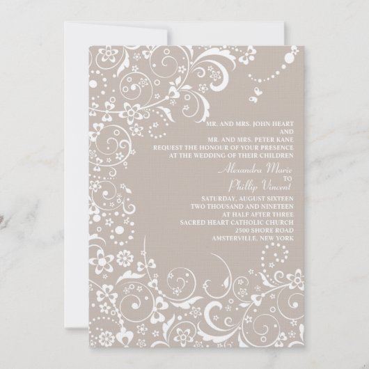 Faire-part de mariage Imaginaire (Devant)