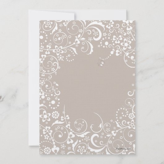 Faire-part de mariage Imaginaire (Dos)