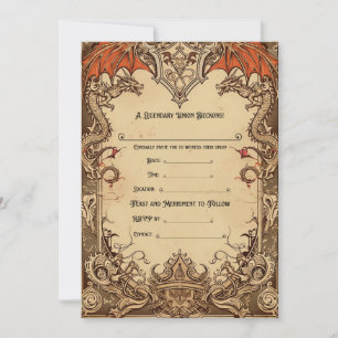 Faire-part de mariage Imaginaire D&D
