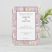 Faire-part de mariage impression rustique pour ama (Debout devant)