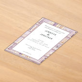 Faire-part de mariage impression rustique pour ama (Poser)