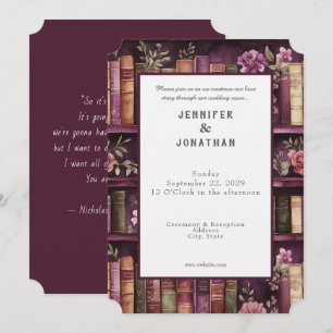 Faire-part de mariage impression rustique pour amo