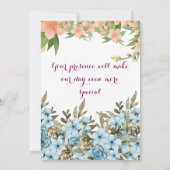 Faire-part de mariage indien (Dos)