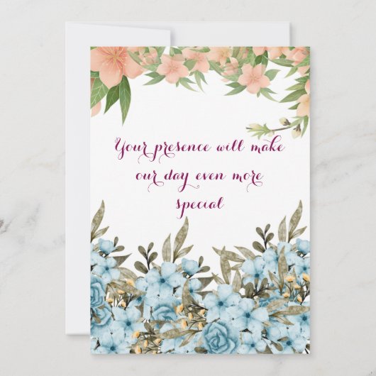 Faire-part de mariage indien (Dos)