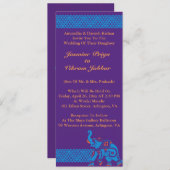 Faire-part de mariage indien (Devant / Derrière)