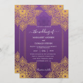 faire-part de mariage indien (Devant / Derrière)