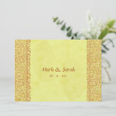 Faire-part de mariage indien de Paisley (Debout devant)