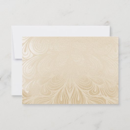 Faire-part de mariage indien hindou RSVP (Dos)