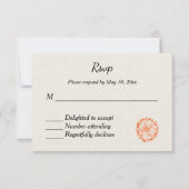 Faire-part de mariage indien hindou RSVP (Devant)